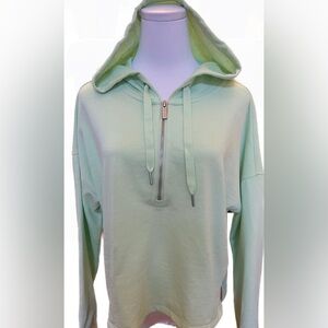 NEW Calvin Klein Performance crop hoodie in muted neon green